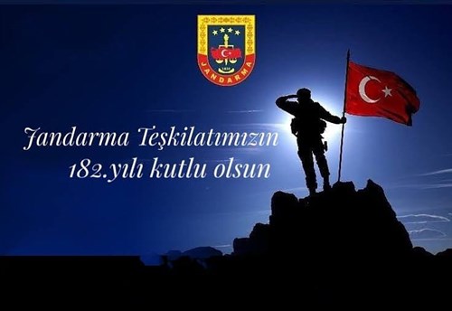 Kaymakamımız Sn. Abdullah ARSLANTÜRK'ün "Jandarma Teşkilatımızın 182. Kuruluş Yıldönümü" Mesajı